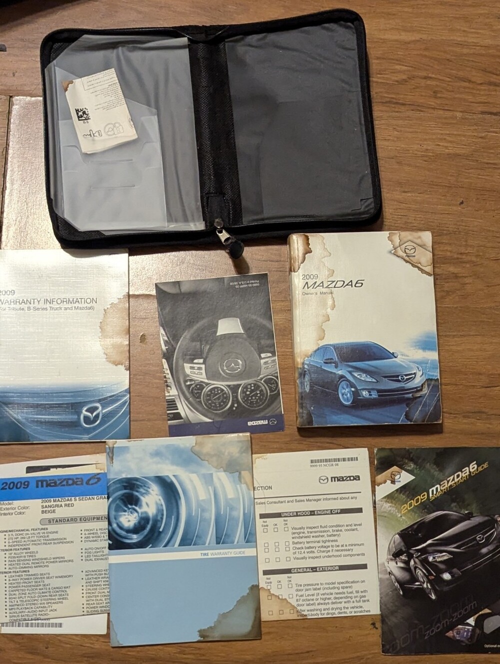 2009 Mazda 6 Owner's Manual set with case OEM